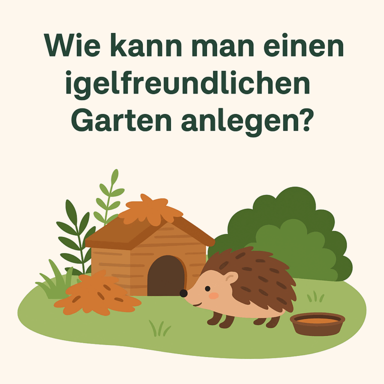 Wie kann man einen igelfreundlichen Garten anlegen?