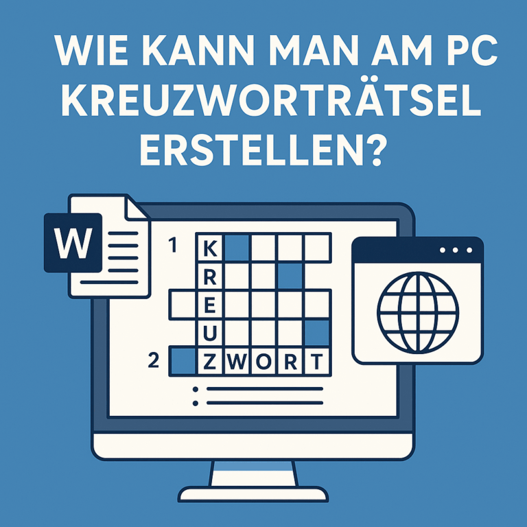 Wie kann man am PC Kreuzworträtsel erstellen?