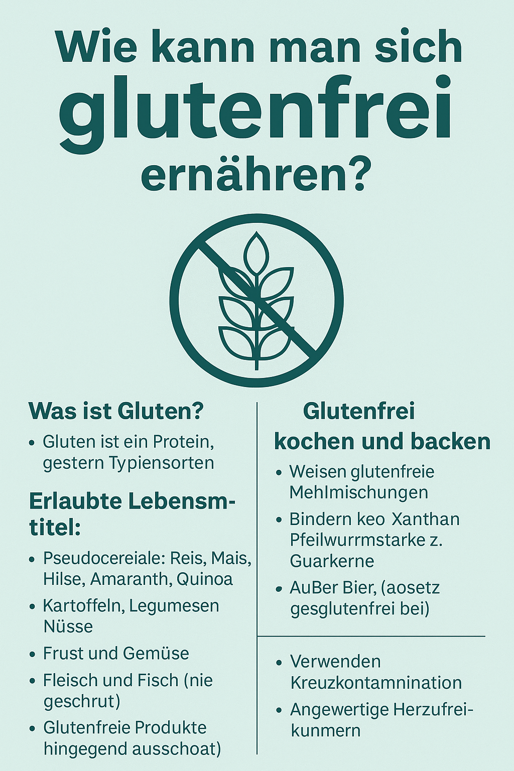 Wie kann man sich glutenfrei ernähren?
